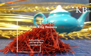 Selling saffron in a spice shop