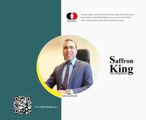 Herr Yousefis Vortrag über den Safrananbau