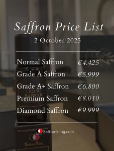 Wie viel kostet Safran in Deutschland?